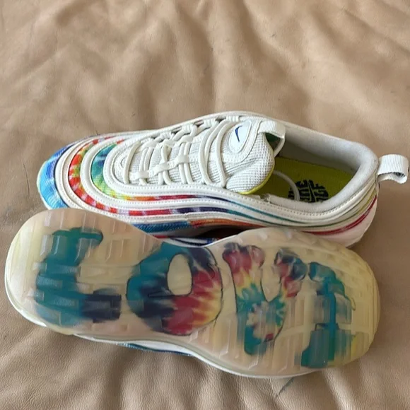 Nike Air Max 97 Golf "Tie Dye" (worn once, perfect condition) - Picture 3 of 4